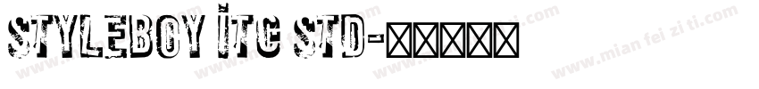 Styleboy ITC Std字体转换